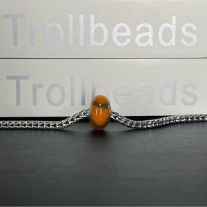 Trollbeads Retired Orange Armadillo- 61307
